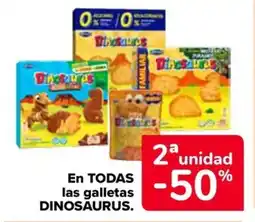 Carrefour DINOSAURUS En todas las galletas oferta