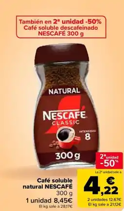 Carrefour NESCAFÉ Café soluble natural oferta