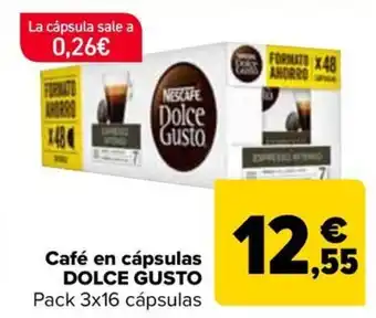 Carrefour DOLCE GUSTO Café en cápsulas oferta