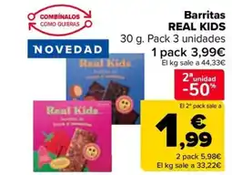 Carrefour REAL KIDS Barritas oferta