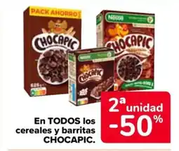 Carrefour CHOCAPIC En todos los cereales y barritas oferta