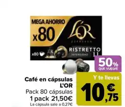 Carrefour L'OR Café en cápsulas oferta