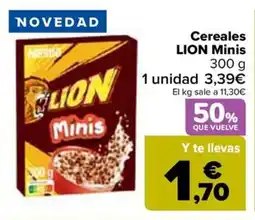 Carrefour LION Cereales Minis oferta