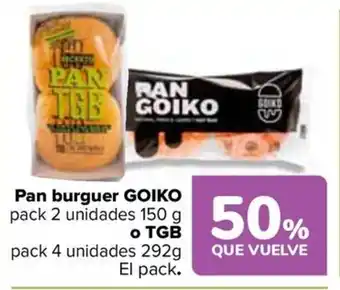 Carrefour GOIKO o TGB Pan burguer oferta