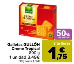 Carrefour GULLÓN Galletas Creme Tropical oferta