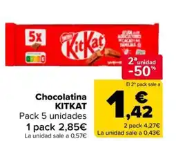 Carrefour KITKAT Chocolatina oferta