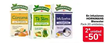 Carrefour HORNIMANS En infusiones Bienestar oferta