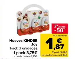 Carrefour KINDER Huevos Joy oferta