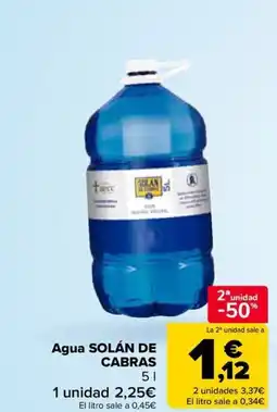 Carrefour SOLÁN DE CABRAS Agua oferta