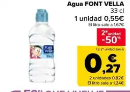 Carrefour FONT VELLA Agua oferta