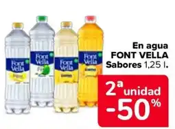 Carrefour FONT VELLA En agua Sabores oferta