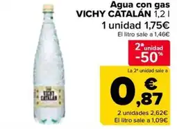 Carrefour VICHY CATALÁN Agua con gas oferta