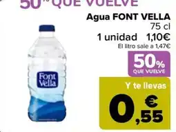 Carrefour FONT VELLA Agua oferta