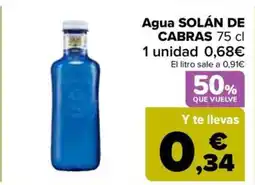 Carrefour Solán de cabras agua oferta
