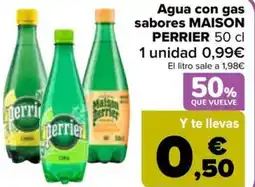 Carrefour MAISON PERRIER Agua con gas sabores oferta