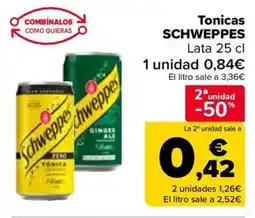 Carrefour SCHWEPPES Tonicas oferta