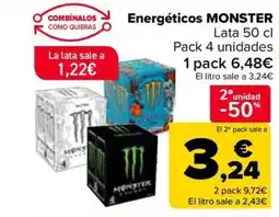 Carrefour MONSTER Energéticos oferta