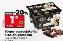 Dia Dia lactea - yogur stracciatella alto en proteina oferta