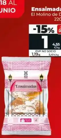 Dia El molino de dia - ensaimadas 220 g oferta
