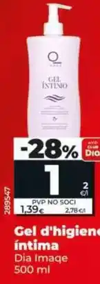 Dia Dia imaqe - gel de higiene íntima 500 ml oferta
