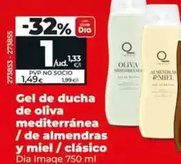 Dia Dia imaqe - gel de ducha de oliva mediterránea / de almendras y miel / clasico oferta