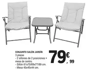 E.Leclerc Conjunto salón jardín oferta