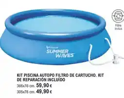 E.Leclerc Kit piscina autopo filtro de cartucho. kit de reparación incluído oferta