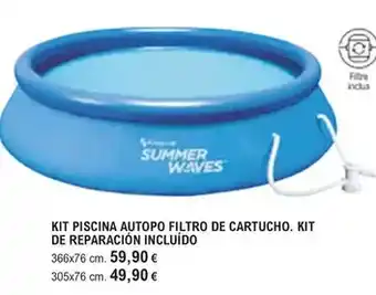 E.Leclerc Kit piscina autopo filtro de cartucho. kit de reparación incluído oferta