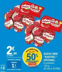 E.Leclerc Babybel - queso mini original oferta