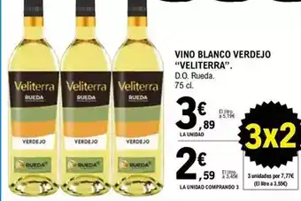 E.Leclerc Veliterra - vino blanco verdejo oferta