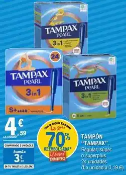 E.Leclerc Tampax - tampón oferta