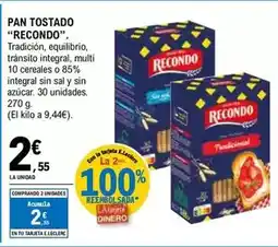 E.Leclerc Recondo - pan tostado oferta