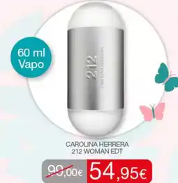 Passion Beauté Carolina herrera - 212 woman edt oferta