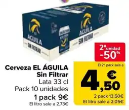 Carrefour EL ÁGUILA Cerveza Sin Filtrar oferta