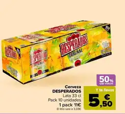 Carrefour DESPERADOS Cerveza oferta