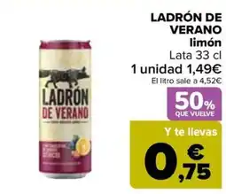 Carrefour LADRÓN DE VERANO limón oferta