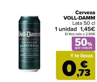 Carrefour VOLL-DAMM Cerveza oferta