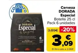 Carrefour DORADA Cerveza Especial oferta