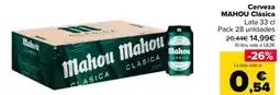 Carrefour MAHOU Cerveza Clásica oferta