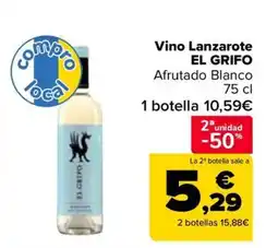 Carrefour EL GRIFO Vino Lanzarote oferta