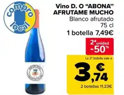 Carrefour Vino D. O "abona" afrutame mucho oferta