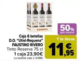 Carrefour FAUSTINO RIVERO Caja 6 botellas D.O. "Utiel-Requena❞ oferta