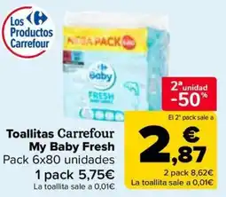 Carrefour Toallitas Carrefour My Baby Fresh oferta