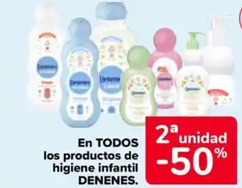 Carrefour DENENES En todos los productos de higiene infantil oferta