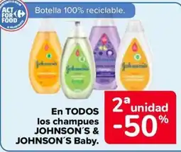 Carrefour JOHNSON'S & JOHNSON'S En todos los champues baby oferta