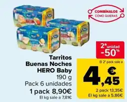 Carrefour HERO Tarritos Buenas Noches Baby oferta