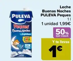 Carrefour PULEVA Leche Buenas Noches Peques oferta