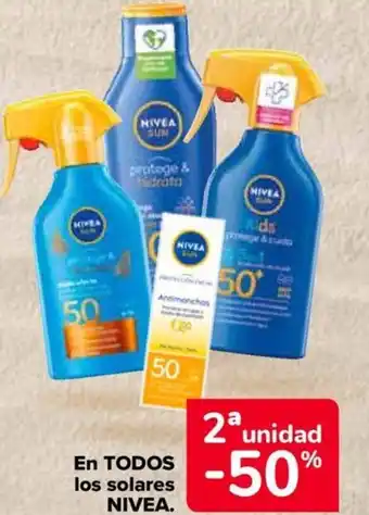 Carrefour NIVEA En todos los solares oferta