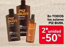 Carrefour PIZ BUIN En todos los solares oferta