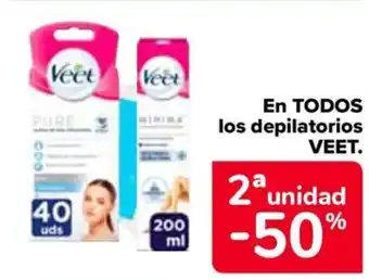 Carrefour VEET En todos los depilatorios oferta